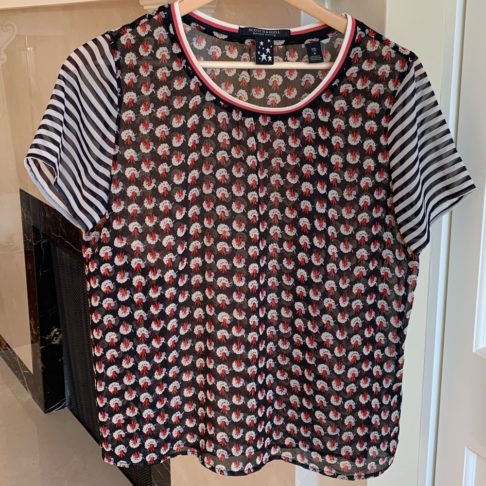 Scotch & Soda short sleeve blouse